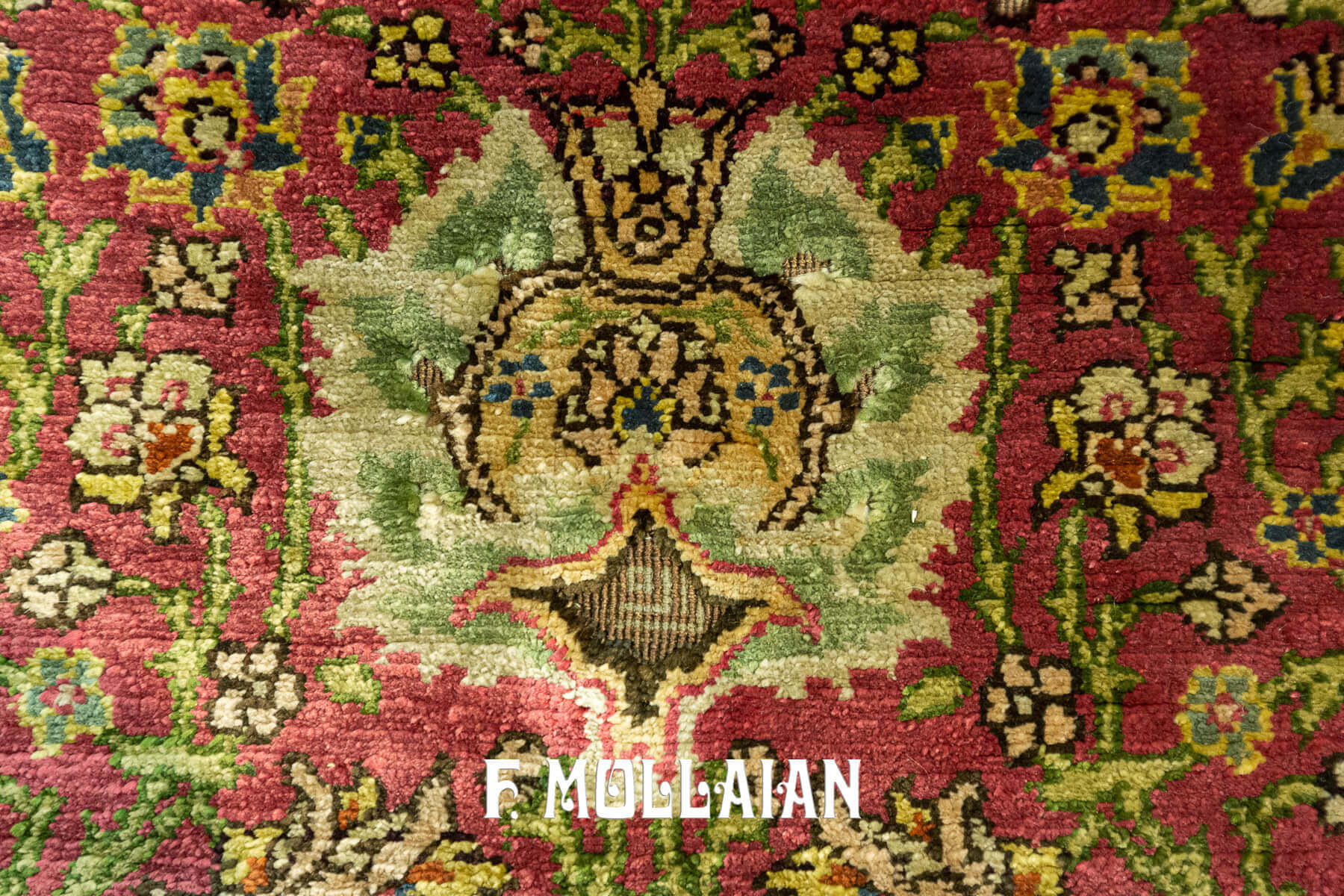 Tappeto Antico Koum Kapi Turco molto Raro Firmato “ZAREH” Peyman con Disegno Preghiera n°:734993